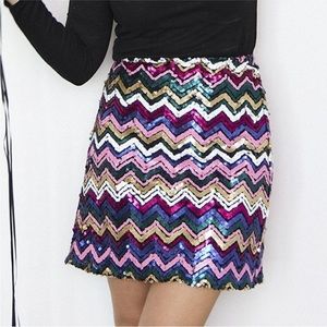 ModCloth Hutch Sequin Mini Skirt